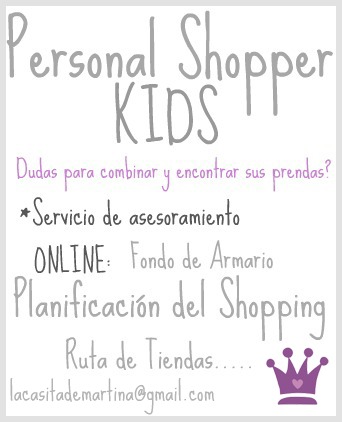 Personal SHOPPER Kids - La casita de Martina....