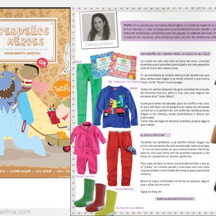 Revista Pequeños Héroes, La casita de Martina Blog de Moda Infantil y Moda Premamá Revista Pequeños Héroes, La casita de Martina Blog de Moda Infantil y Moda Premamá