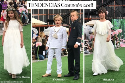Trajes de comunion 2018, tendencias vestidos de comunion 2018, Blog comuniones, La casita de Martina, Tendencias trajes de comunion 2018