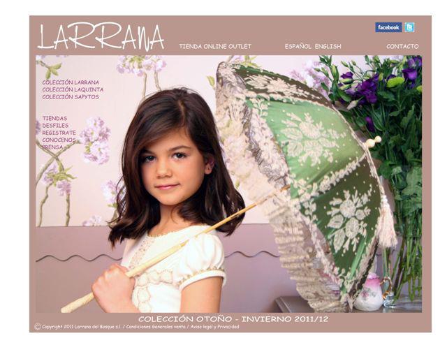 nueva página WEB de LARRANA - La casita de Martina Blog de moda infantil