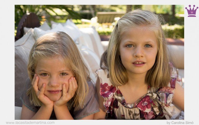 Infanta Leonor, Infanta Sofía, Infantas Leonor y Sofía, Felicitación Navidad Casa Real, La casita de Martina, Blog de Moda Infantil, Carolina Simó.