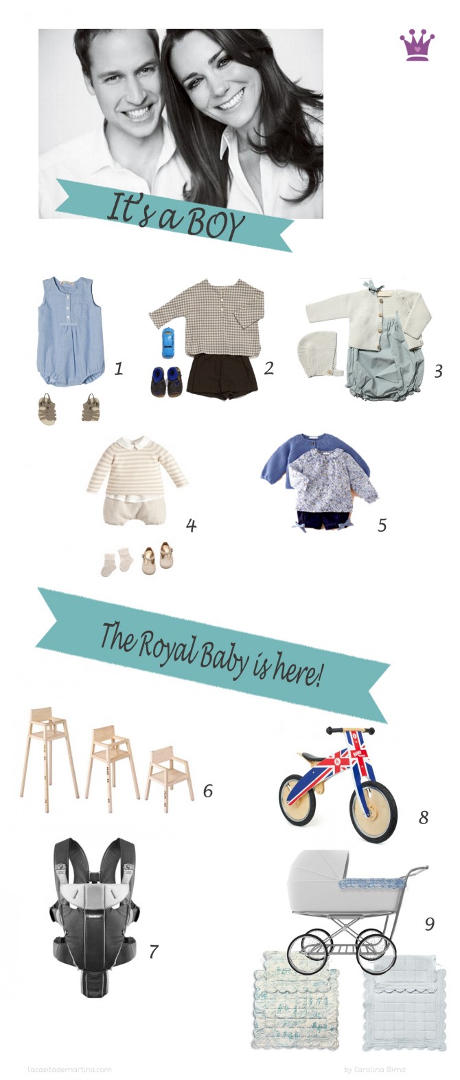 The royal baby, Duques de Cambridge, Guillermo y Kate, Blog de Moda Infantil, La casita de Martina The royal baby, Duques de Cambridge, Guillermo y Kate, Blog de Moda Infantil, La casita de Martina