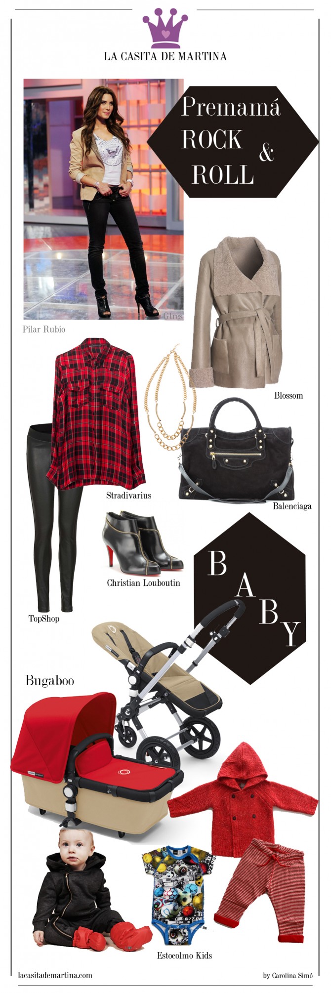 Pilar Rubio, Moda premamá, Blog Moda Premamá, Blog Moda Infantil, La casita de Martina