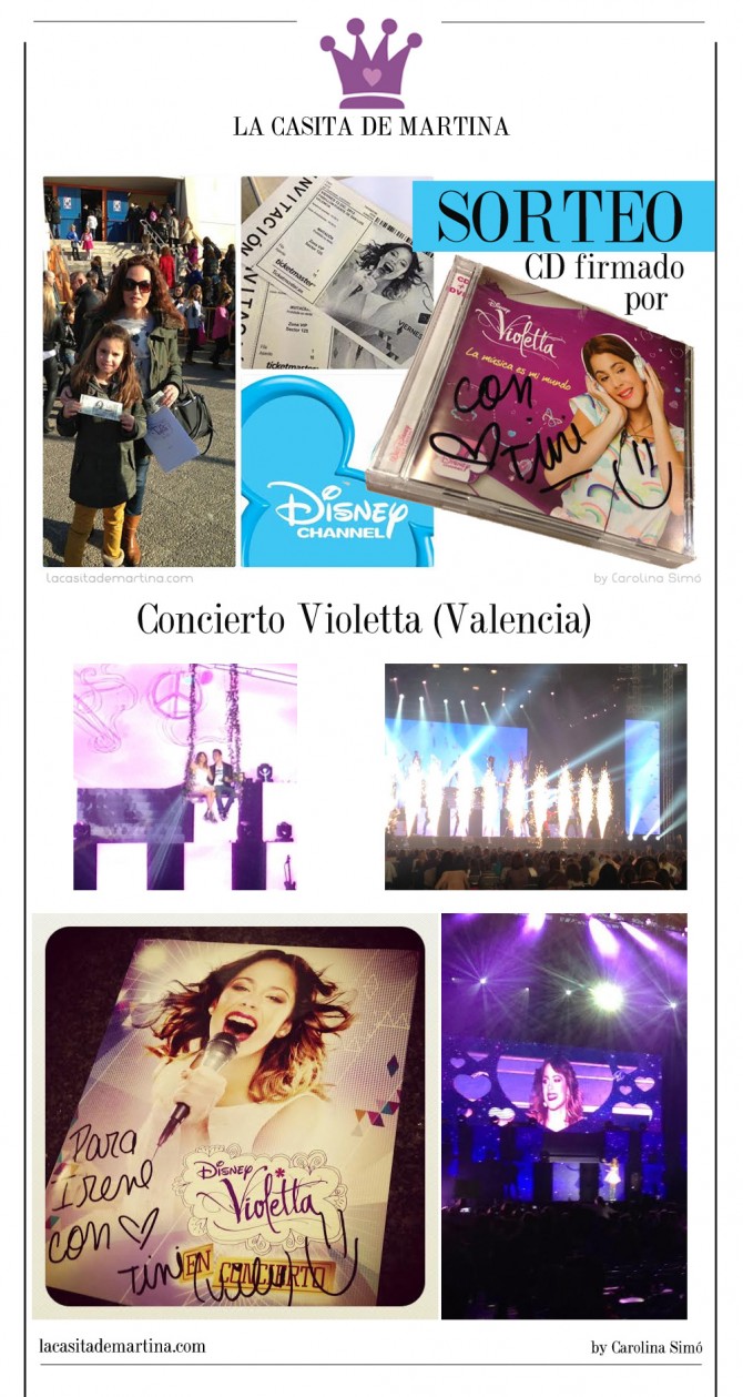 Concierto Violetta, CD firmado Violetta, Concierto España Violetta,  Blog Moda Infantil, La casita de Martina Concierto Violetta, CD firmado Violetta, Concierto España Violetta,  Blog Moda Infantil, La casita de Martina