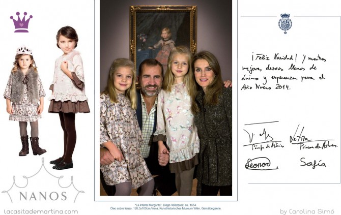 Felicitación Navidad Príncipes de Asturias, Vestidos Infantas Leonor y Sofía, Navos vestidos Infantas, Blog Moda Infantil, La casita de Martina Felicitación Navidad Príncipes de Asturias, Vestidos Infantas Leonor y Sofía, Navos vestidos Infantas, Blog Moda Infantil, La casita de Martina