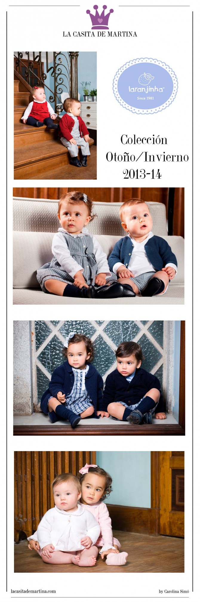 Laranjinha, Blog Moda Infantil, Marca  Moda Infantil, La casita de Martina, Carolina Simó