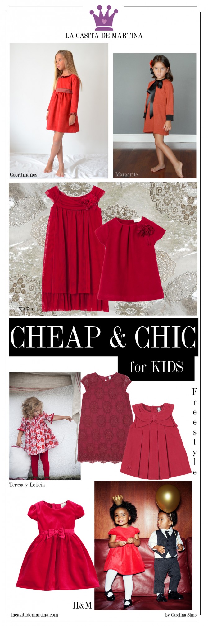 Vestidos Navidad Niños, Zara Niños, Blog Moda Infantil, La casita de Martina