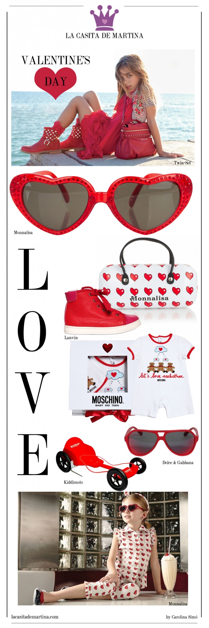 Monnalisa, Twin-Set, San Valentín, Blog Moda Infantil, Carolina Simó