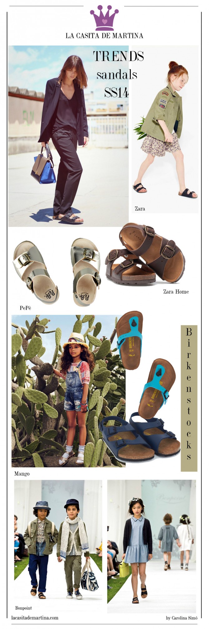 Mango, Birkenstock, Zara, Ugly shoes, PePè shoes, Blog Moda Infantil, La casita de Martina