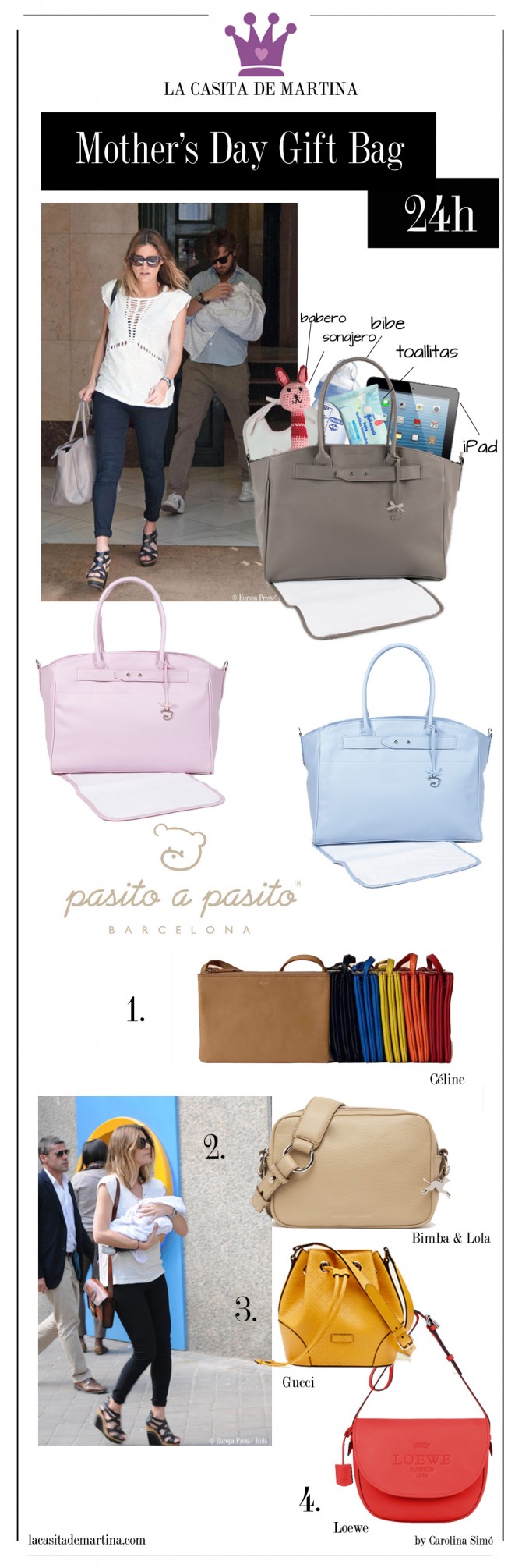 Amaia Salamanca, Bolsos de Maternidad Pasito a Pasito, Blog Moda Premamá, Blog Moda Infantil,  La casita de Martina