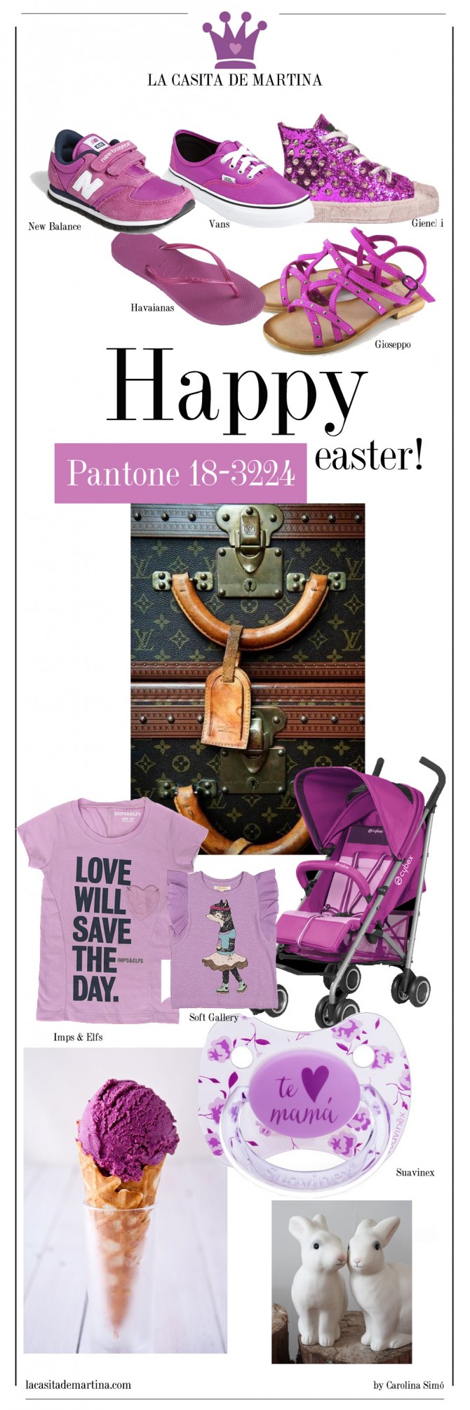 Color del año 2014, Orquídea Radiante color del año, Pantone 18-3224, Blog de Moda Infantil, Cibex, Gioseppo, Vans, New Balance