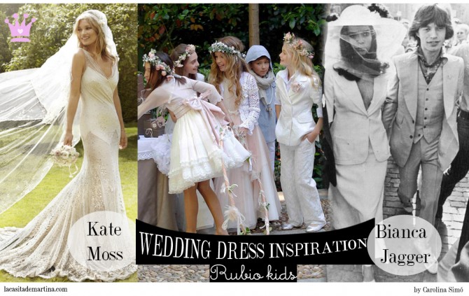 Kate Moss boda, Bianca Jagger, Día Mágico, Vestidos Comunión, Trajes Comunión, Rubio Kids, Blog Moda Infantil