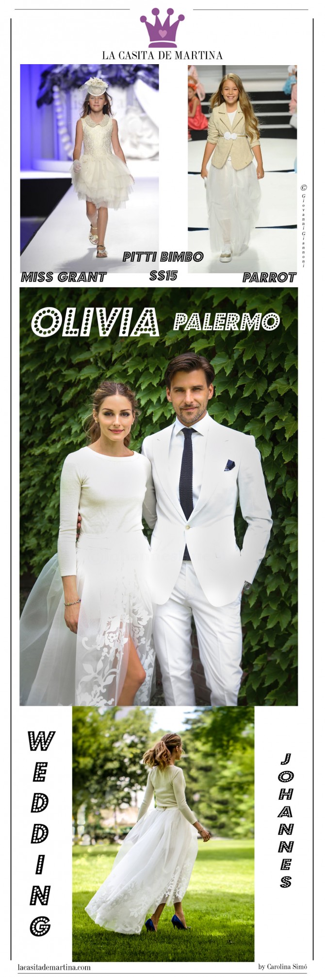Miss Grant, Boda Olivia Palermo, Pitti Bimbo 79, Tendencias moda infantil verano 2015, Blog Moda Infantil