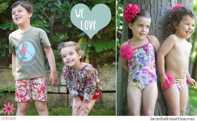 Oh! Soleil, Bañadores para niños, Ropa Niños, Moda Infantil, La casita de Martina, Blog de Moda Infantil,  Colección Moda Infantil Verano