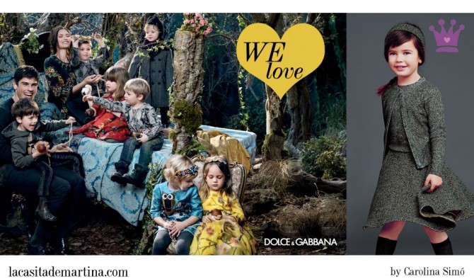 Dolce & Gabbana, moda infantil, Blog de Moda Infantil, La casita de Martina, Blog Moda Bebé, Carolina Simó Dolce & Gabbana, moda infantil, Blog de Moda Infantil, La casita de Martina, Blog Moda Bebé, Carolina Simó
