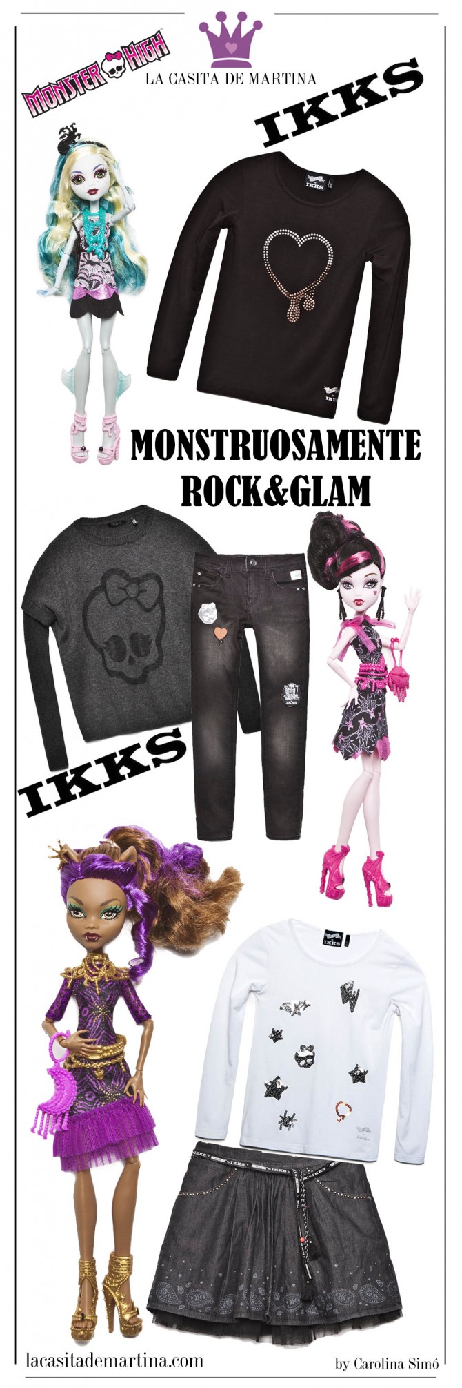 Monster High, IKKS, Moda Infantil, La casita de Martina, Blog Moda Infantil, Blog Moda Bebé, Carolina Simó Monster Hight, Ikks, Blog Moda Infantil, Blog Moda Bebé, La casita de Martina, Carolina Simó