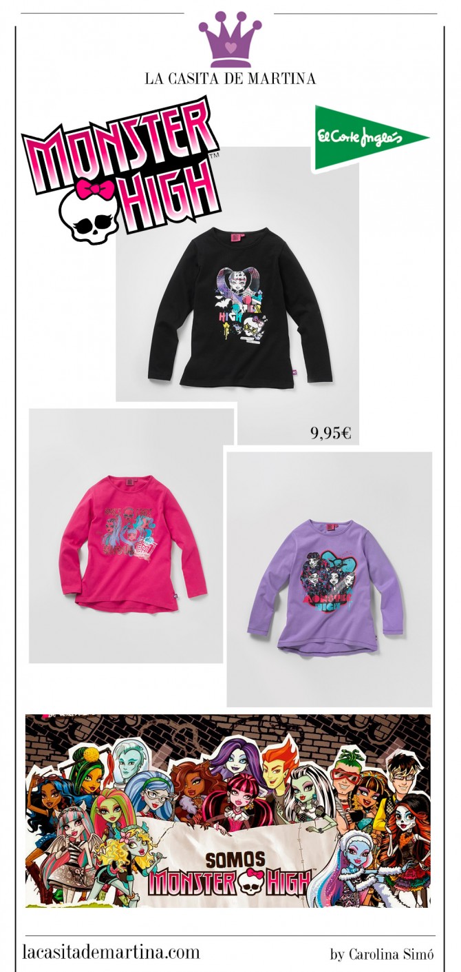 Monster High, El Corte Inglés, La casita de Martina, Blog de Moda Infantil, 3
