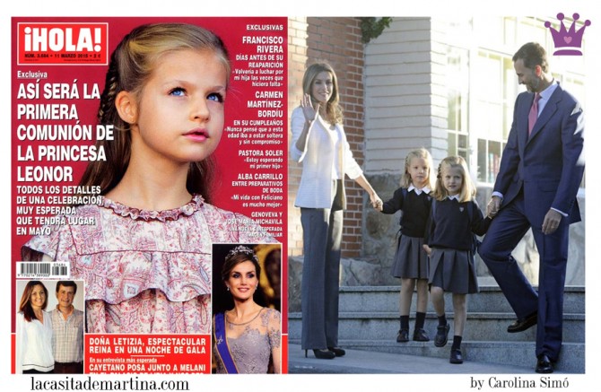 Vestido Comunión Princesa Leonor, Trajes Comunión 2015, Blog Moda Infantil, La casita de Martina, Moda Niños