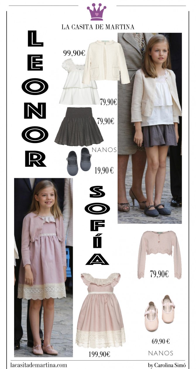 Leonor y Sofía, Nanos moda inafantil, Vestidos Leonor, Vestido Sofía, Misa de Pascua, Marca ropa Princesa Leonor, Blog Moda Infantil