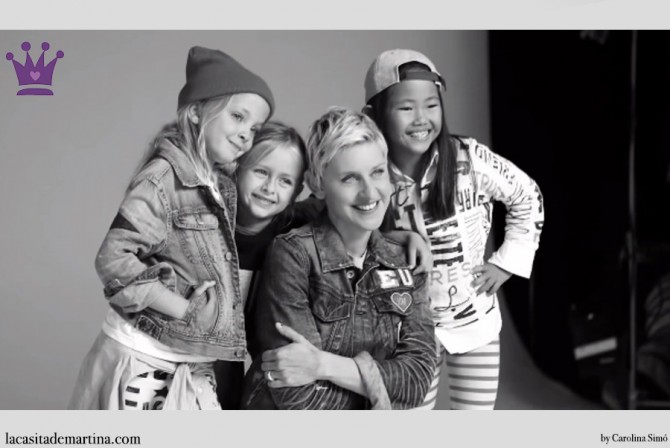 Blog Moda Infantil, Gap Kids, Ellen DeGeneres, Moda Niños, Moda Infantil, La casita de Martina