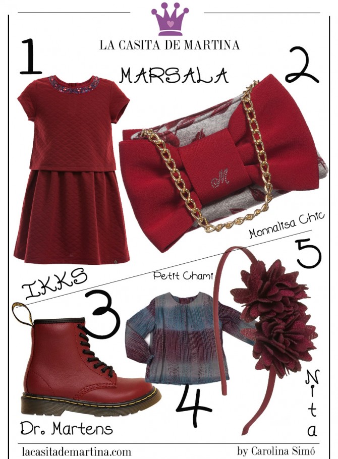Marsala color del año, Blog de Moda Infantil, La casita de Martina, Pitti Bimbo, IKKS kids,