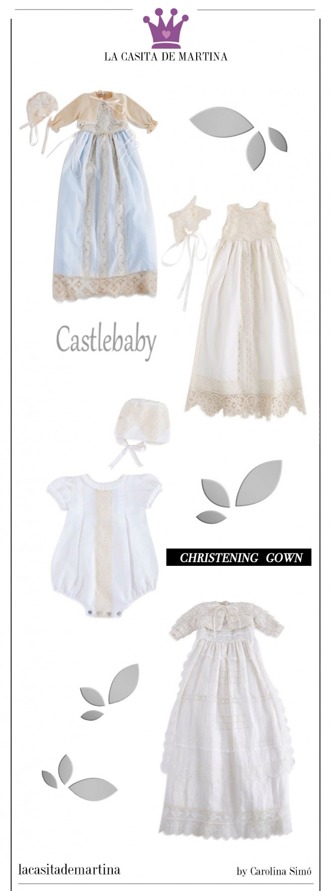 Trajes bautizo, Faldones Cristianar, Castlebaby, Blog Moda Infantil, Blog Moda Bebé, La casita de Martina