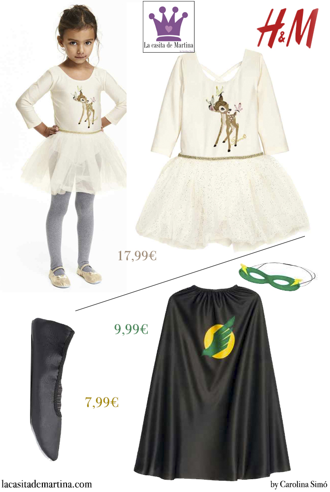 2 Disfrazes carnaval para ninos, Blog Moda Infantil, La casita de Martina, Carolina Simo, HyM