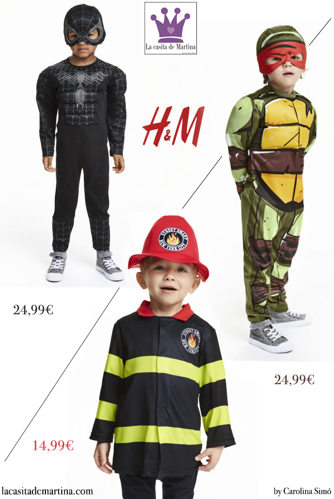 3 Disfrazes carnaval para ninos, Blog Moda Infantil, La casita de Martina, Carolina Simo, HyM
