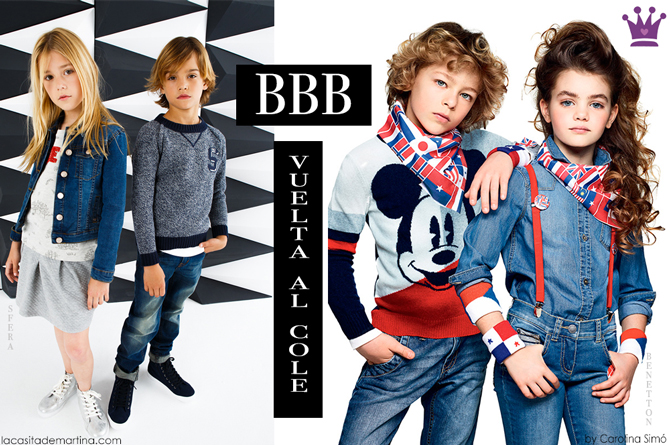 Vuelta al Cole, Moda Infantil, Ropa niños colegio, La casita de Martina, Sfera, Benetton Vuelta al Cole, Moda Infantil, Ropa niños colegio, La casita de Martina, Sfera, Benetton