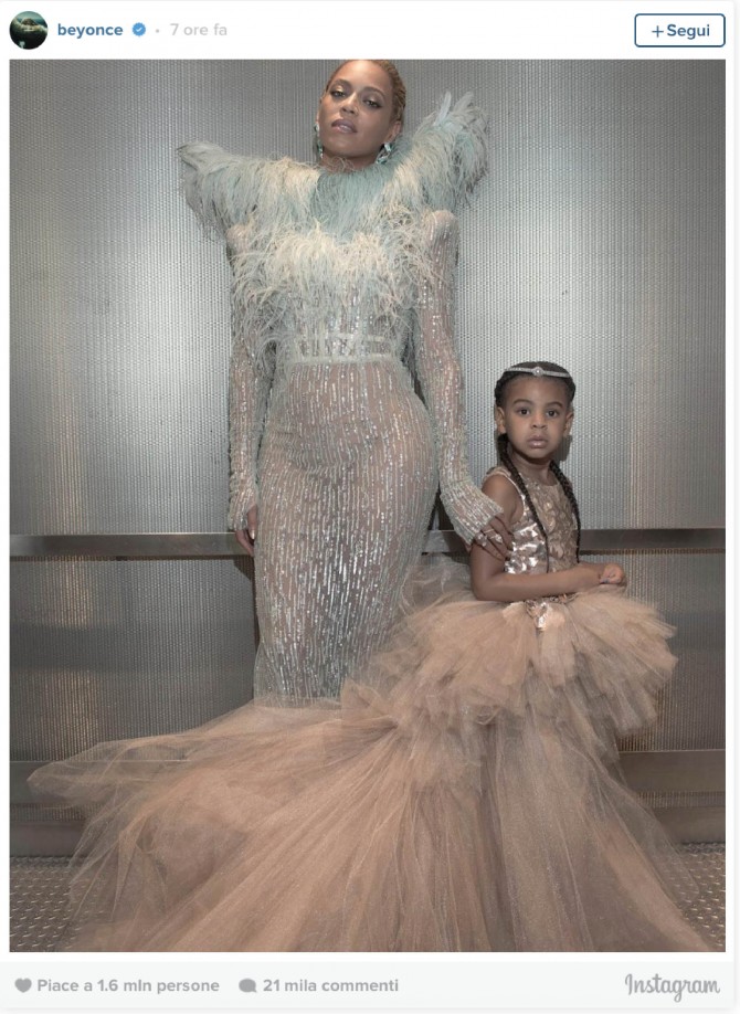 Beyonce, Blue Ivy, Premios MTV, Vestido Blue Ivy, Mischka Aoki, Moda Infantil, Blog de Moda Infantil