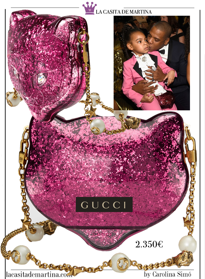 Gucci, Beyonce premios Grammy, bolso Blue Ivy Gucci, Blog de Moda Infantil, La casita de Martina, 2