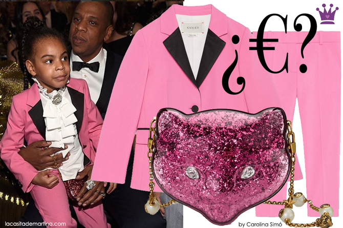 Gucci, Beyonce premios Grammy, bolso Blue Ivy Gucci, Blog de Moda Infantil, La casita de Martina