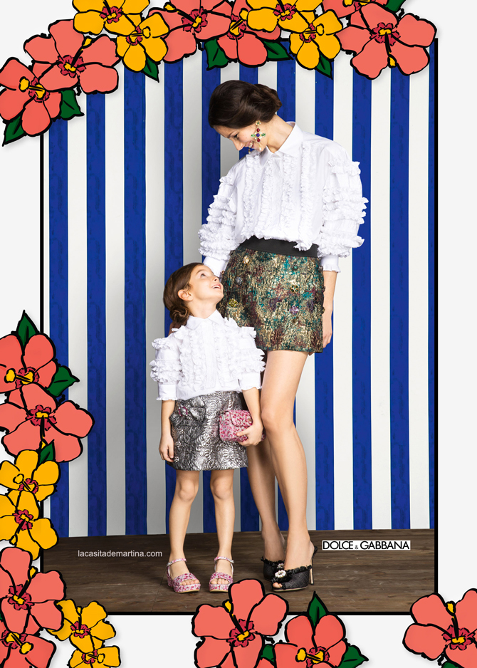 Dolce Gabbana, Moda Infantil, Minime, vestir como mama, La casita de Martina Dolce Gabbana, Moda Infantil, Minime, vestir como mama, La casita de Martina
