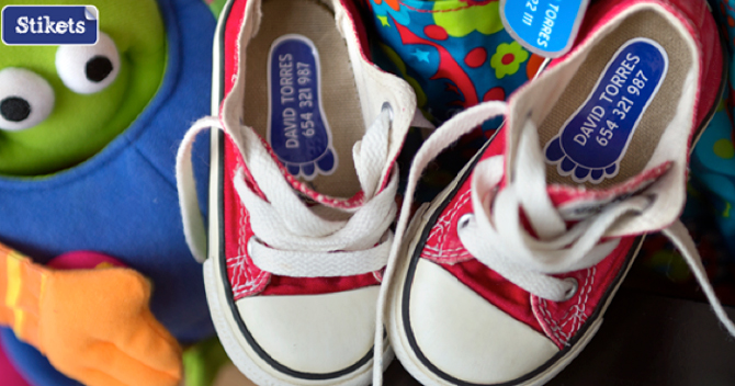 Etiquetas para marcar la ropa, Etiquetas para zapatos, Pulseras nombre, Stikets, 7 Etiquetas para marcar la ropa, Etiquetas para zapatos, Pulseras nombre, Stikets, 7