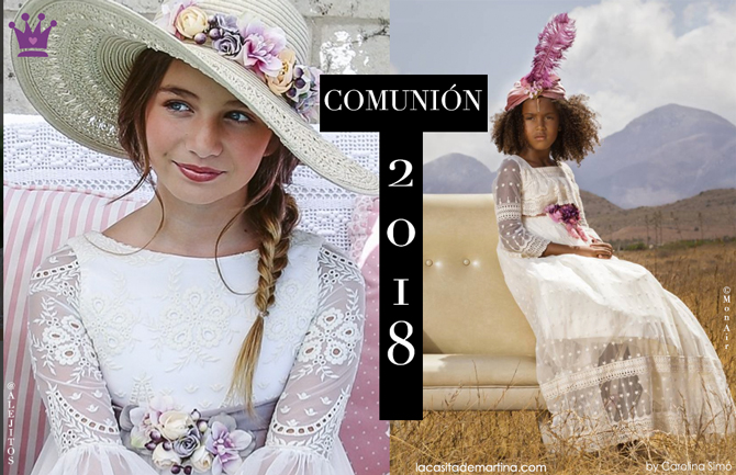 Vestidos de Comunion 2018, Trajes Comunion 2018, Blog Comuniones, Blog Primera Comunion, La casita de Martina