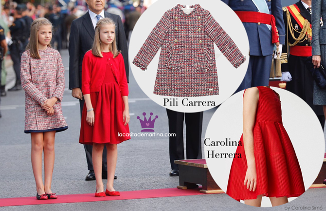 Del vestido de Carolina Herrera de la princesa Leonor al de Pili Carrera de  la infanta Sofía – La casita de Martina ♥ Blog moda infantil, moda premamá,  y tips de mujer