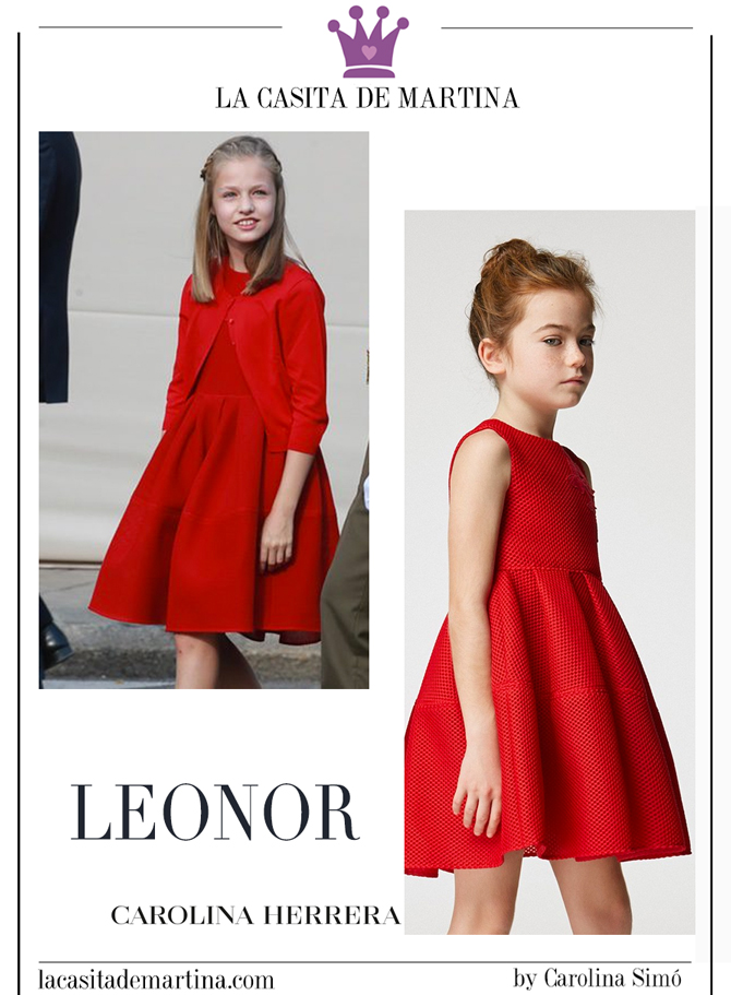 Del vestido de Carolina Herrera de la princesa Leonor al de Pili Carrera de la infanta Sofía – La casita de Martina ♥ Blog infantil, moda premamá, tips de mujer