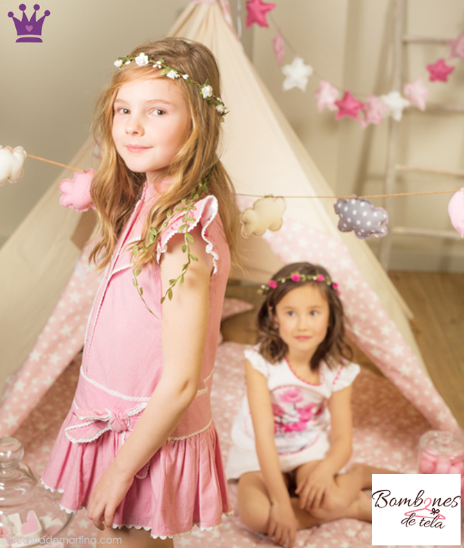 Bombones de tela, moda infantil segunda mano, ropa de marca segunda mano, ropa infantil, 1