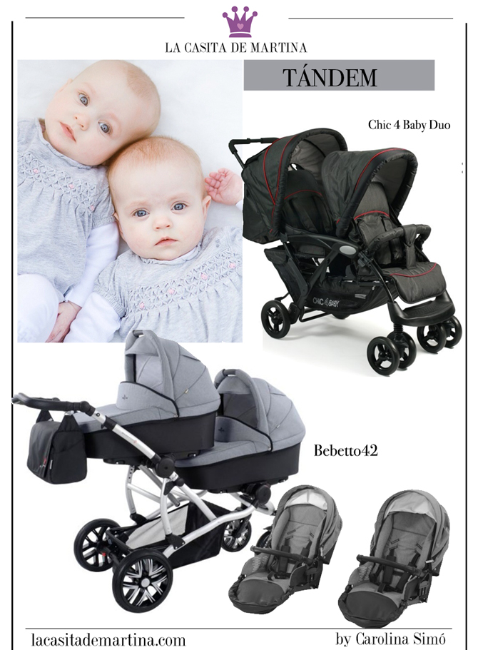 Cochecitos gemelares, silla gemelares, blog puericultura, moda infantil, la casita de martina Cochecitos gemelares, silla gemelares, blog puericultura, moda infantil, la casita de martina