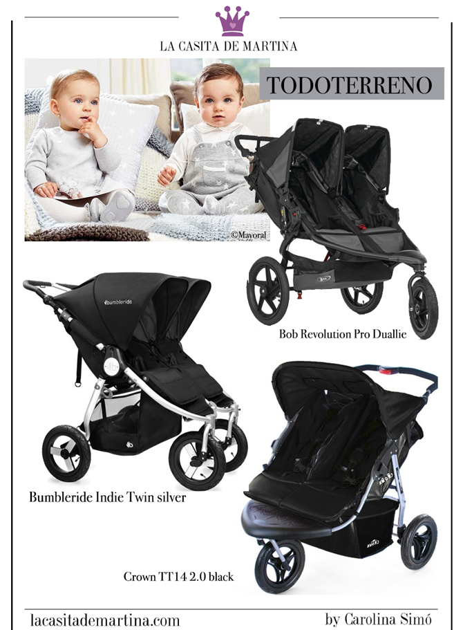 Cochecitos gemelares, silla gemelares, blog puericultura, moda infantil, la casita de martina Cochecitos gemelares, silla gemelares, blog puericultura, moda infantil, la casita de martina