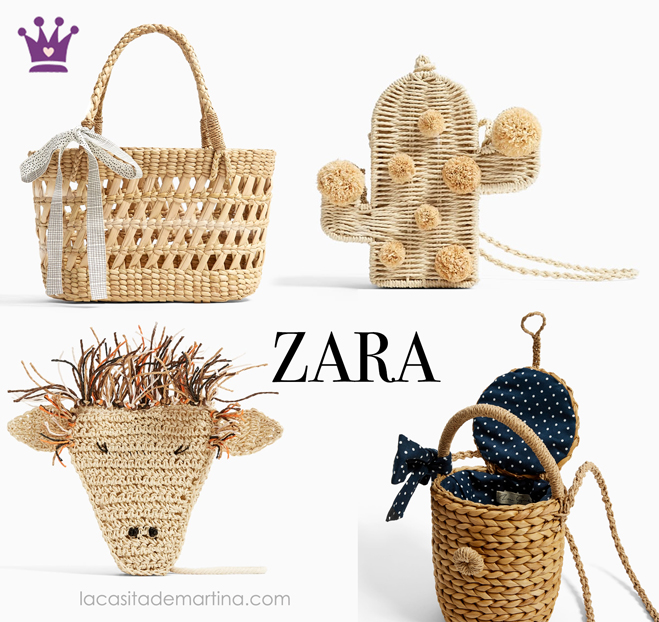 Bolso redondo de mimbre, Tendencias moda, Blog moda infantil, La casita de Martina, Zara