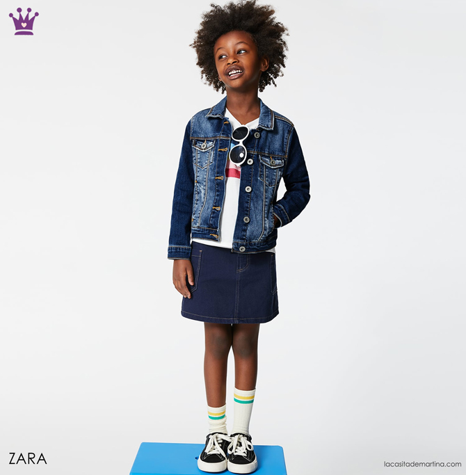 Blog de Moda Infantil, Ropa infantil, tendencias moda infantil, cazadora vaquera, La casita de Martina, Zara kids