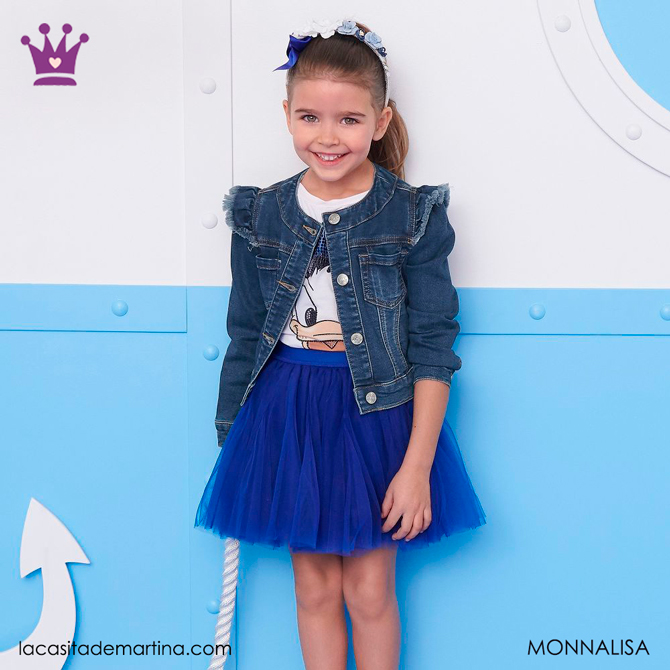 Blog de Moda Infantil, Ropa infantil, tendencias moda infantil, cazadora vaquera, La casita de Martina, Monnalisa