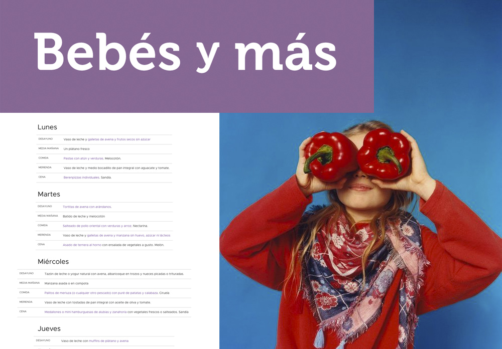 bebes y mas, Menus semanales, La casita de Martina, Blog moda infantil, cocina para ninos