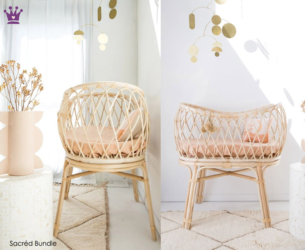 Cunas de mimbre, camas de mimbre, decoracion infantil, deco bebe, la casita de martina, 3