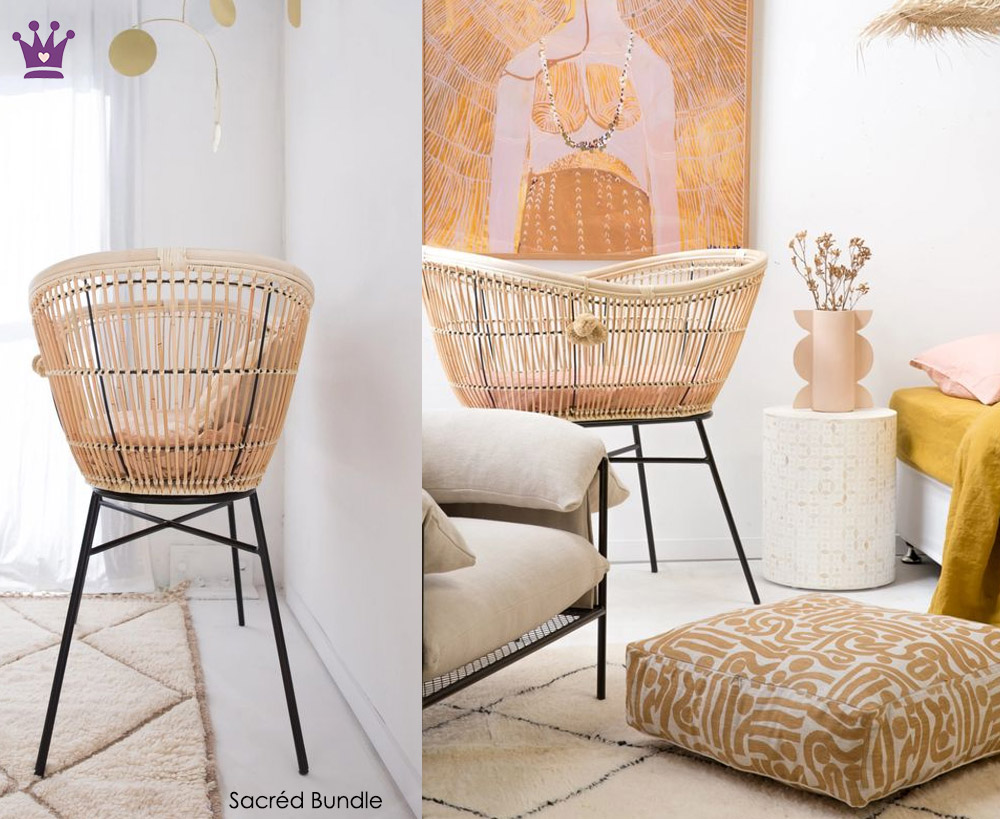 Cunas de mimbre, camas de mimbre, decoracion infantil, deco bebe, la casita de martina, 5