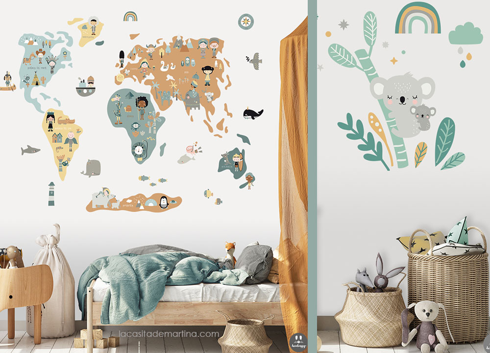 Vinilos decorativos, La casita de Martina, Decohappy, habitaciones infantiles
