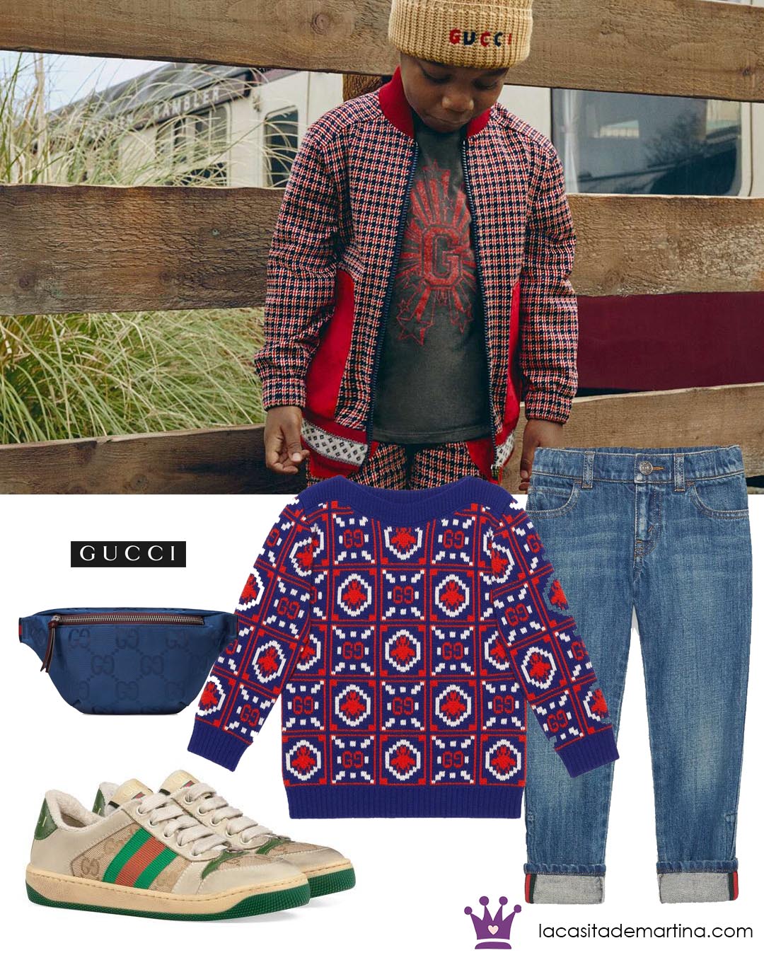 GUCCI kids, moda infantil, la casita de martina