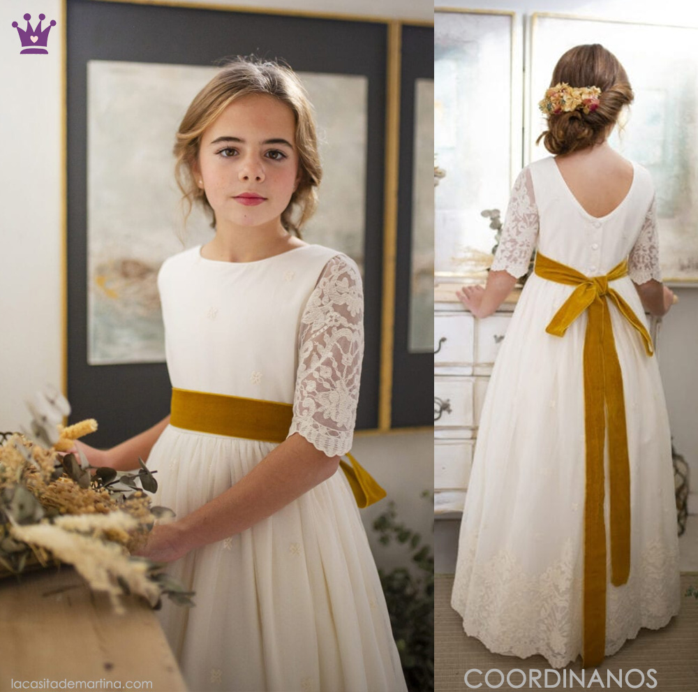 vestidos comunion 2021, trajes de comunion, coordinanos, marca ceremonia, 2