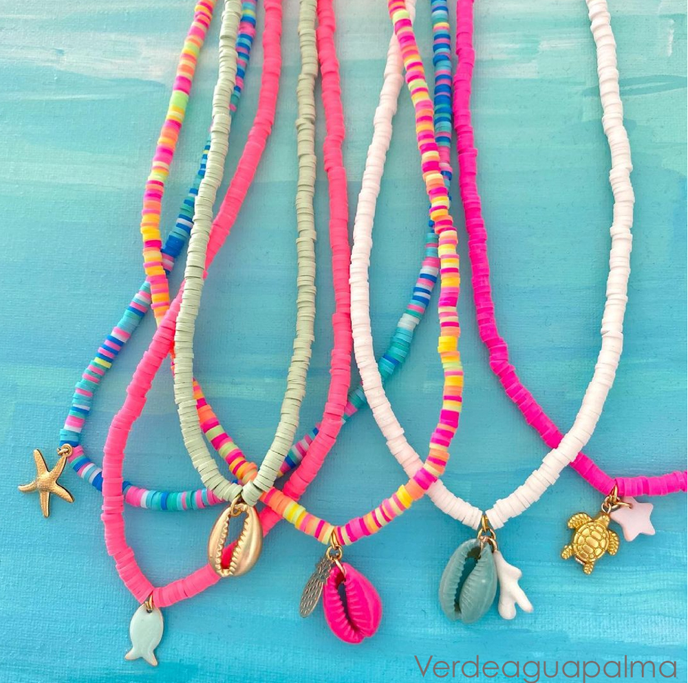 La casita de Martina, moda infantil, decoracion infantil, collares infantiles, collares de conchas